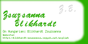 zsuzsanna blikhardt business card
